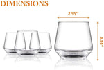 Tapered Rocks Whiskey Glasses (6 Pack)