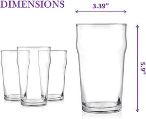 Nonic Pint Glasses (4 Pack)