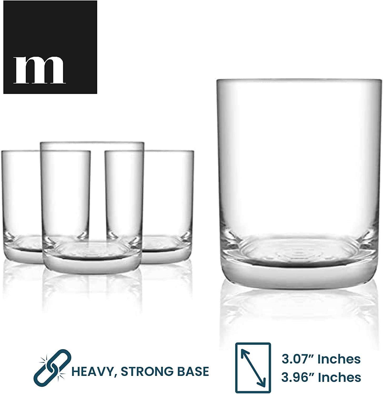 Old Fashioned Whiskey Glasses (6 Pack)