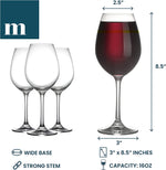 Stemmed Wine Glasses (6 Pack)