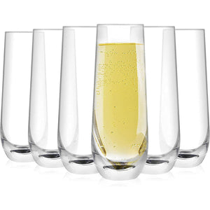 Stemless Champagne Glasses (6 Pack)